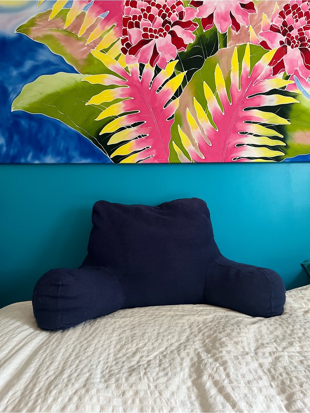 Navy Blue Reading Pillow